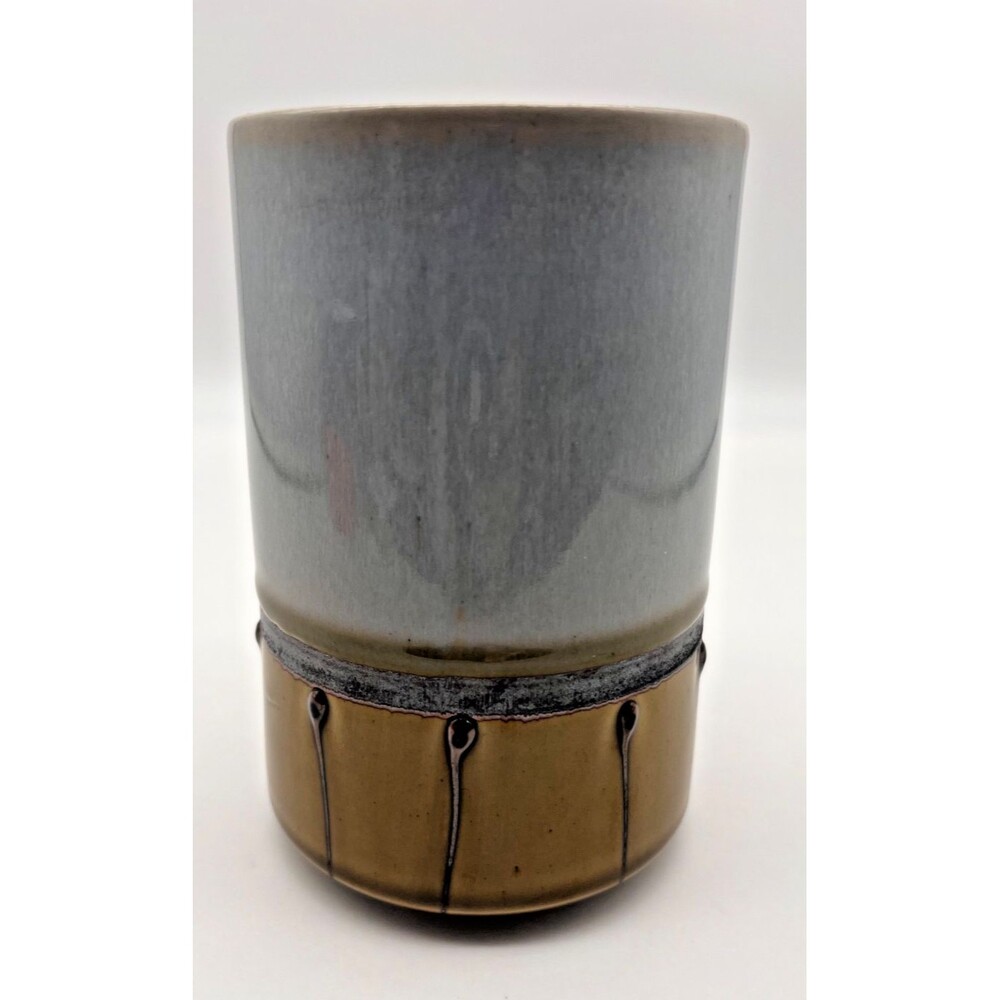 Otagiri Stoneware Coffee Mug Large 16 oz Blue Brown 3D Drip MCM Japan - Picture 3 of 7